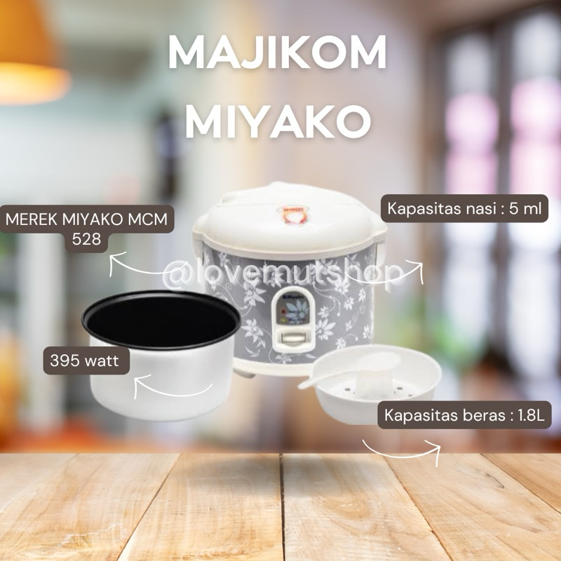 MAJIKOM / MAGIC COM / RICE COOKER MIYAKO MCM 528
