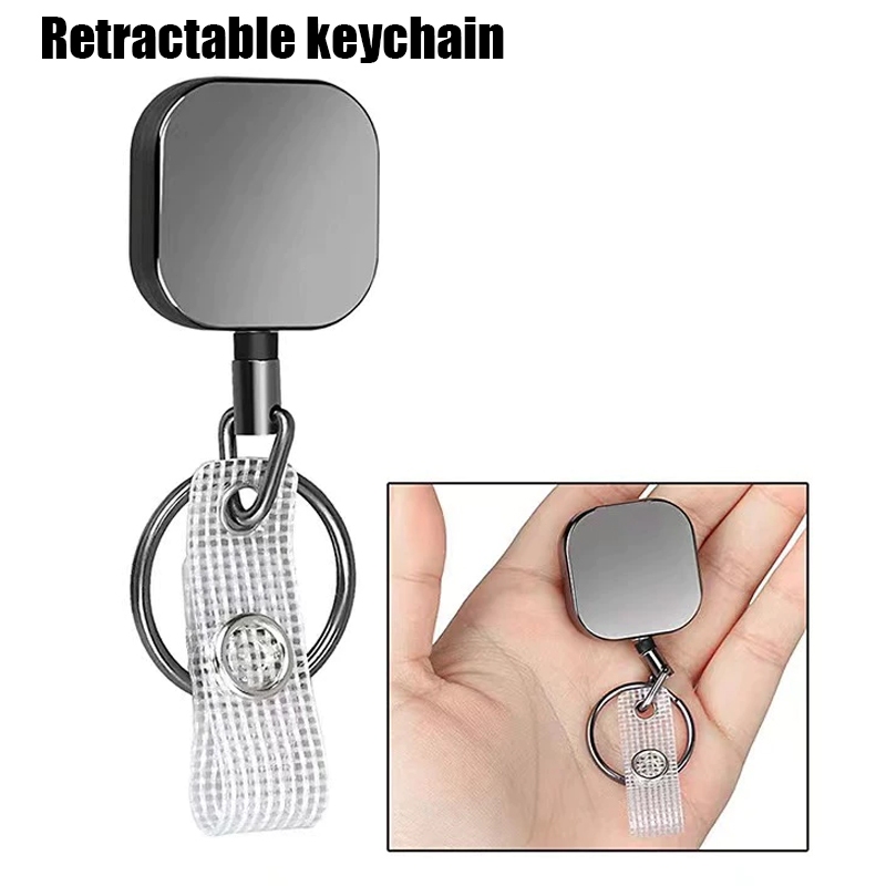 

Heavy Duty Metal Retractable Keychain / Badge Holder Clip / Reels Clip / ID Card Clip