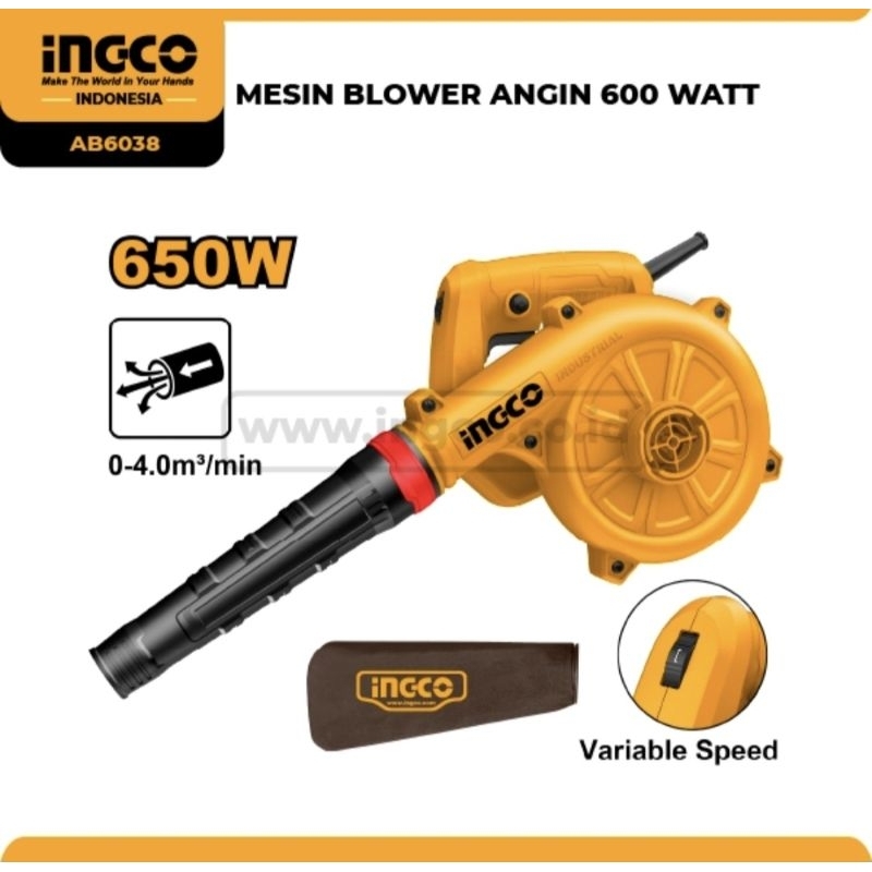 MESIN BLOWER ANGIN 600 WATT INGCO (AB6038)