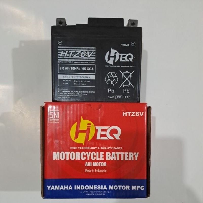 Aki Kering Yamaha Hteq 6V Motor Aerox N Max Lexi Freego Fazzio Scoopy Vario 125 Vario 150 Satria FU 