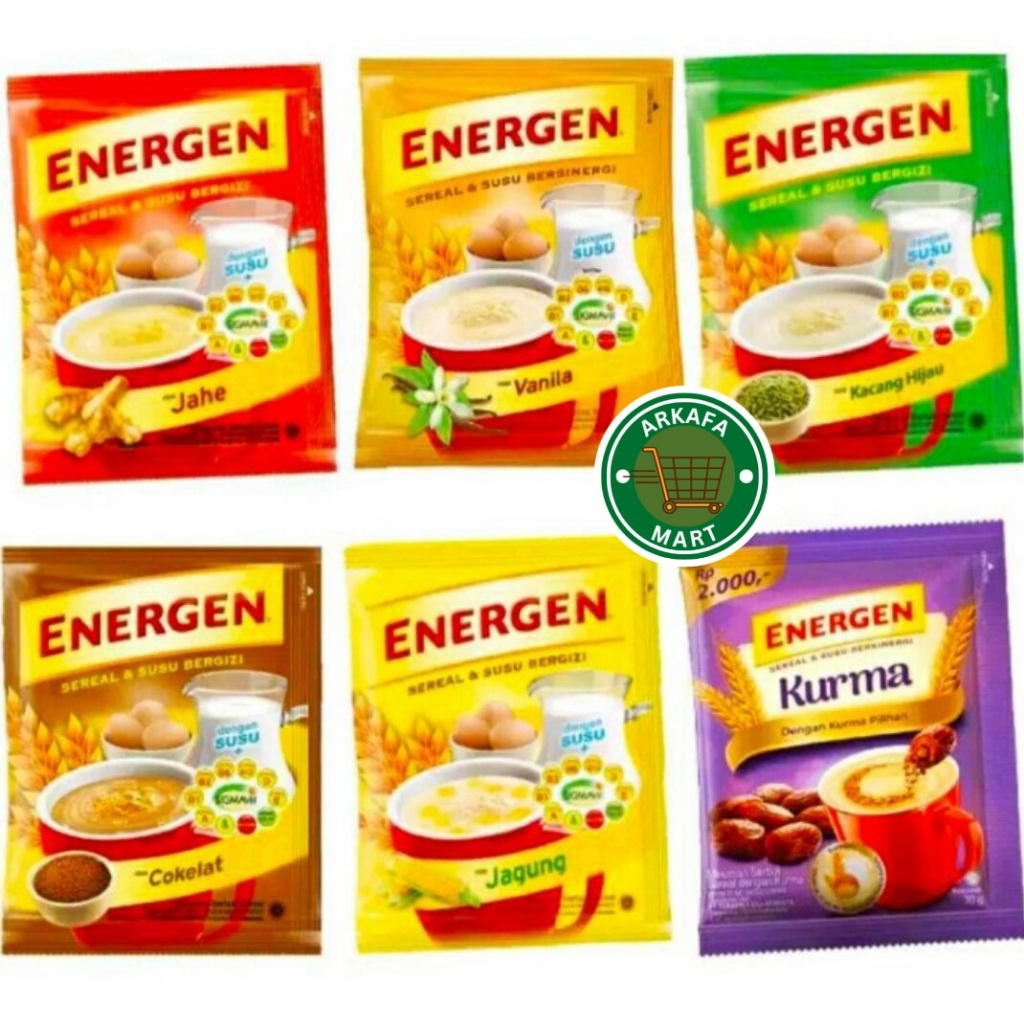 

Energen Susu Sereal Aneka Rasa 10 Sachet @35gr