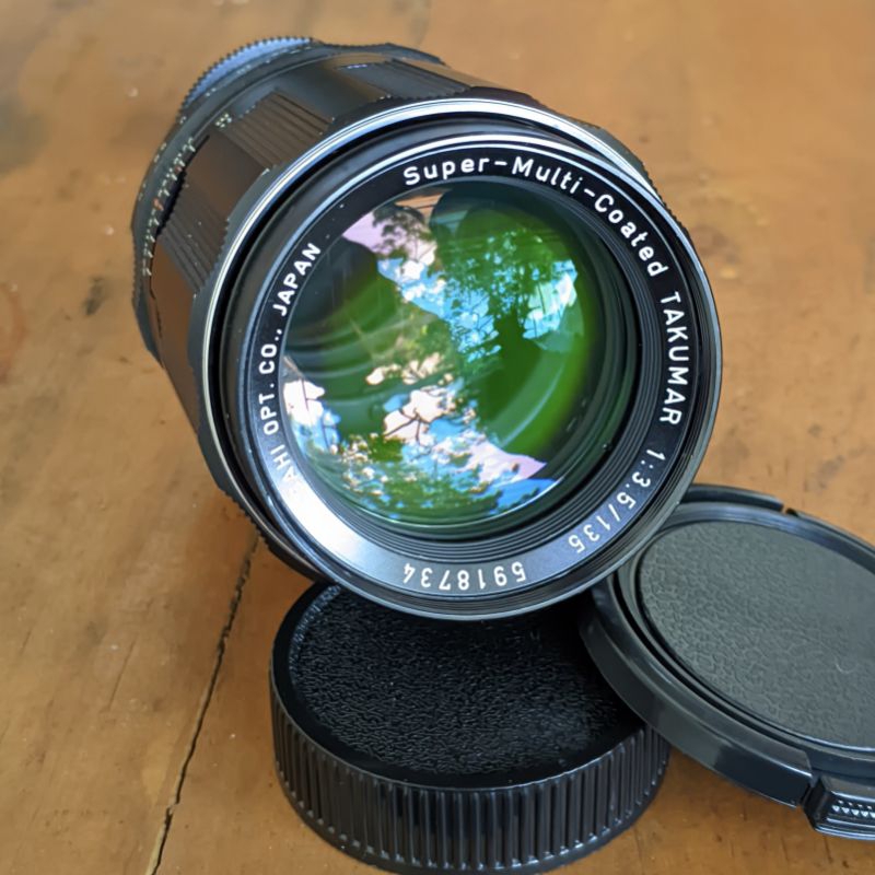 Lensa manual Takumar 135mm free mount Sony Fujifilm