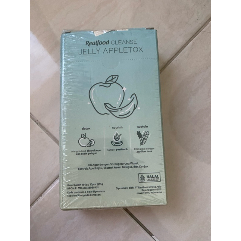 

Realfood Jelly Appletox isi 12 piece new segel exp 2026 real food jelly sarang burung walet
