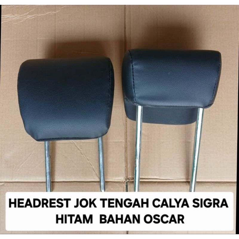 HEADREST JOK TENGAH CALYA SIGRA 2018-2023 HITAM ( BAHAN OSCAR )