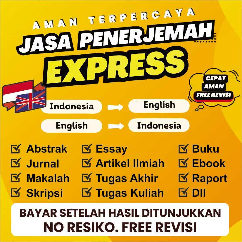 (Free Revisi) Jasa Translate / Jasa Penerjemah/Alih Bahasa Inggris-Indonesia Artikel Ilmiah, Abstrak