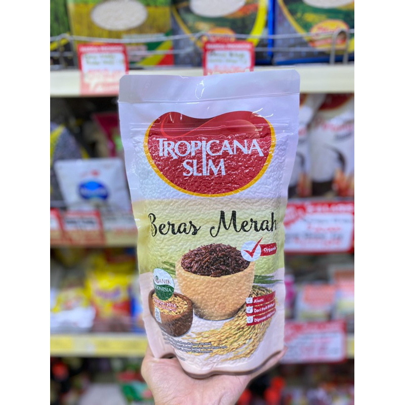 

Tropicana Slim Beras Merah 1kg beras merah premium cocok untuk diet dan diabetes beras merah pulen nikmat