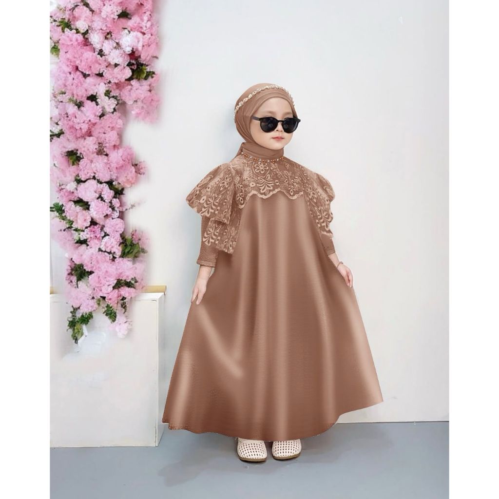 MURAH KIDS TANIA (2TAHUN)(3-5TAHUN)(6-8TAHUN)(9-11TAHUN) GAMIS ANAK PEREMPUAN COUPLE IBU BAJU PESTA