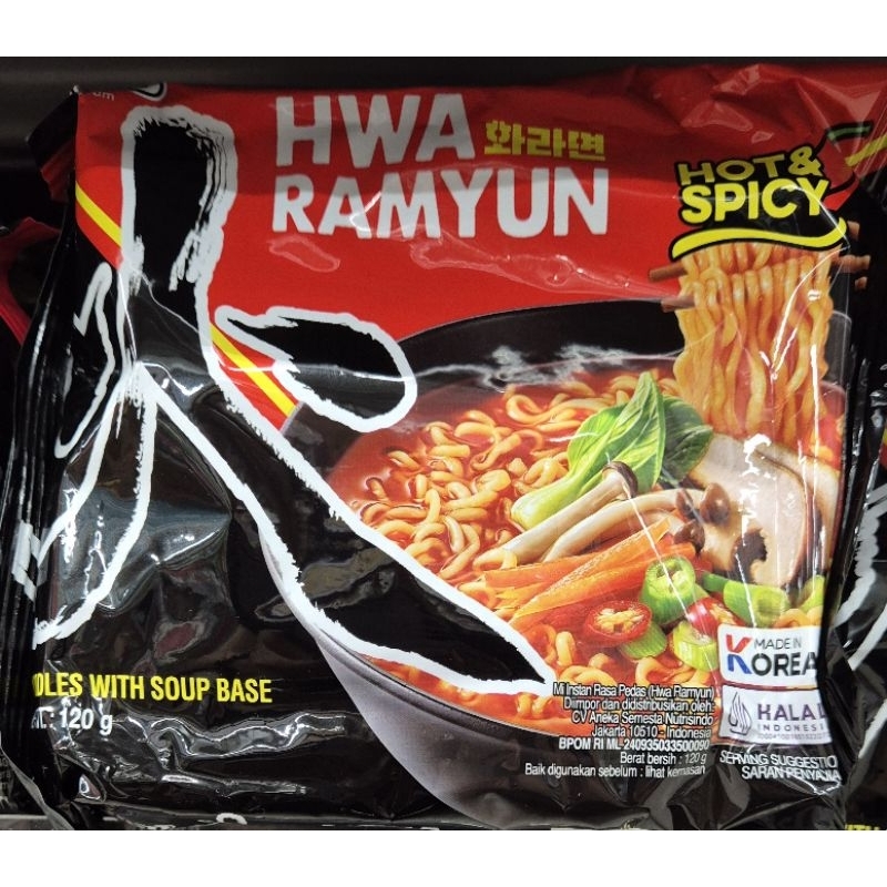 

Hwa Ramyum Hot & Spicy Noodle PALDO Mie Instan Dengan Rasa Pedas Hwa Ramyum 120g - HK.