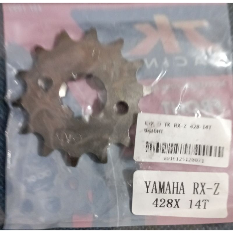 Gir depan TK 428 14 RXKing Rxz Vixion MX Jupiter Z F1ZR Vega Gear depan Original Tk Racing