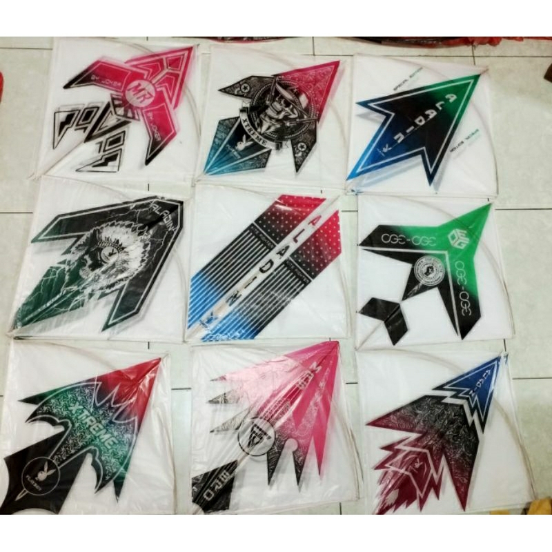 Layang-layang Sukhoi Standart, isi 50 pcs