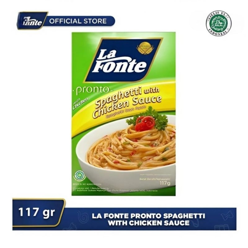 

La Fonte Spageti Instan Saus Ayam 117G