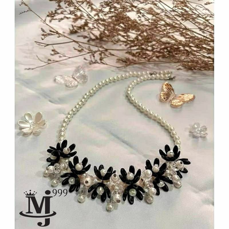 kalung hijab mutiara Cristal aksesoris