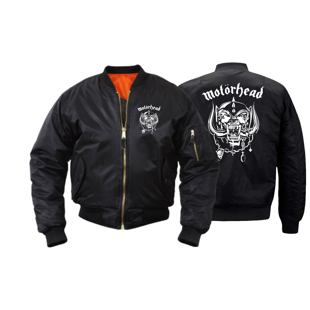 JAKET BOMBER MOTORHEAD BAND BAHAN TASLAN