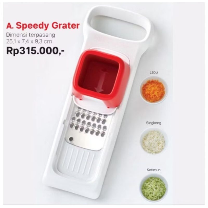Speedy grater Tupperware / parutan sayur tupperware