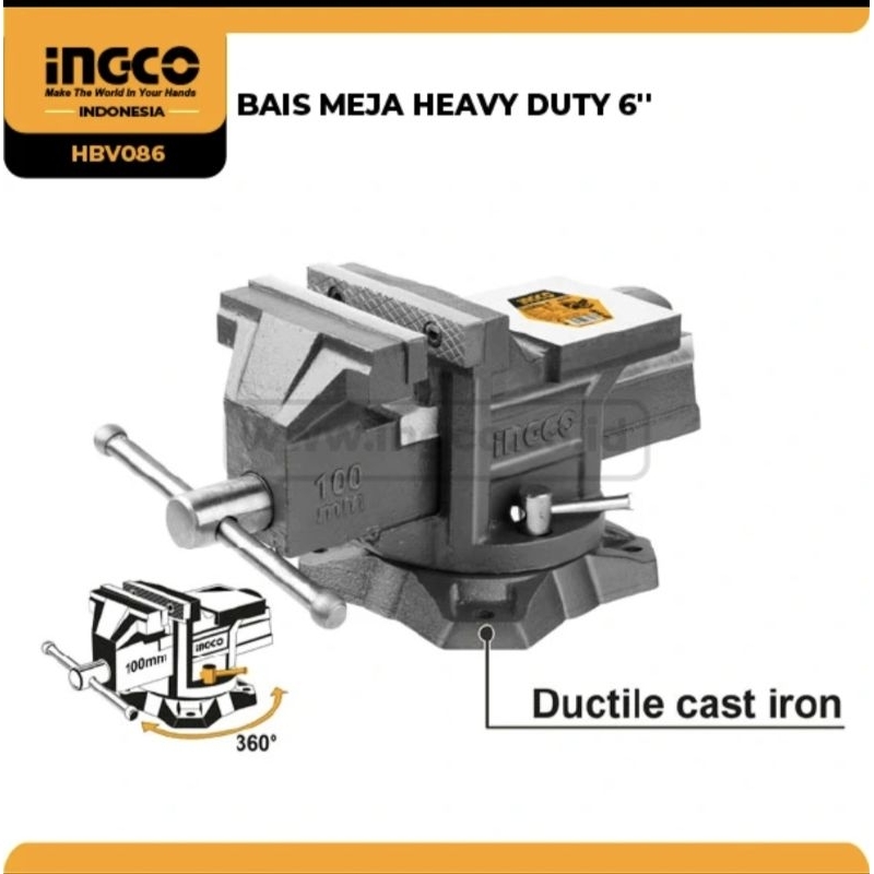 BAIS MEJA HEAVY DUTY 6'' INGCO