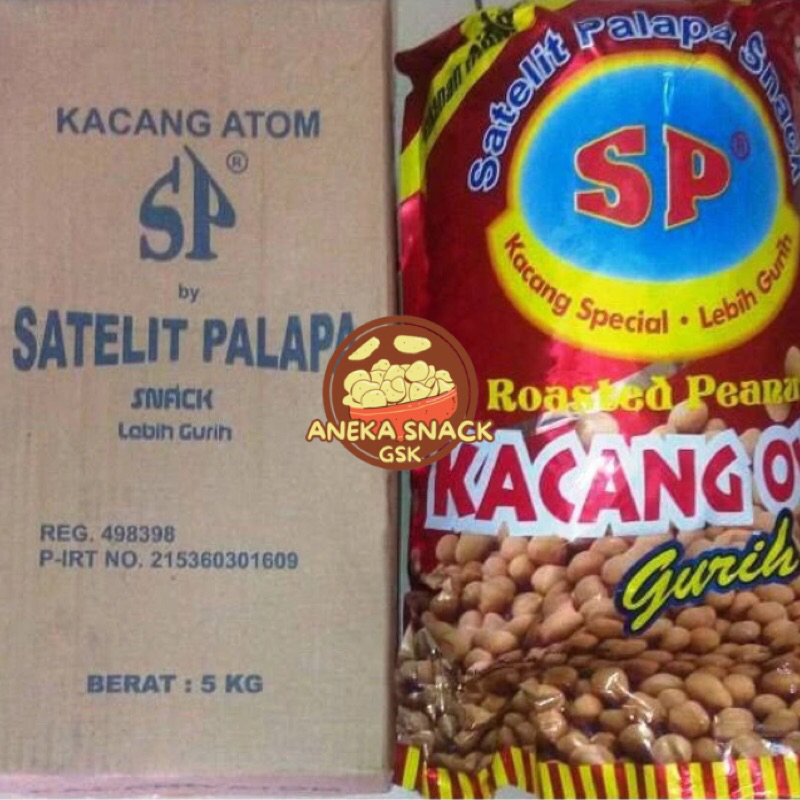 

Kacang atom Sp / Kacang atom satelit palapa / 250gr,500gr,1kg