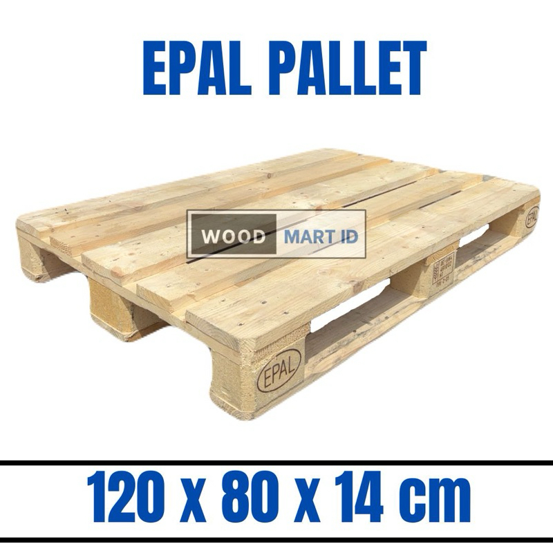 Palet Kayu Epal 120x80x14cm | Euro Pallet Bekas Kuat | Palet Kayu 120x80x14cm | Palet Ekspor