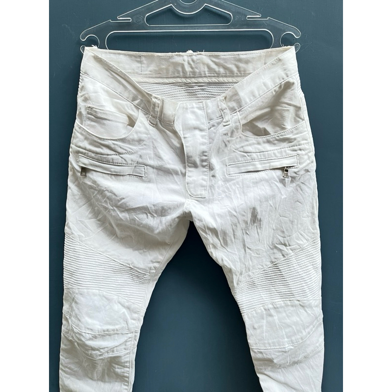 bikers jeans balmain paris second