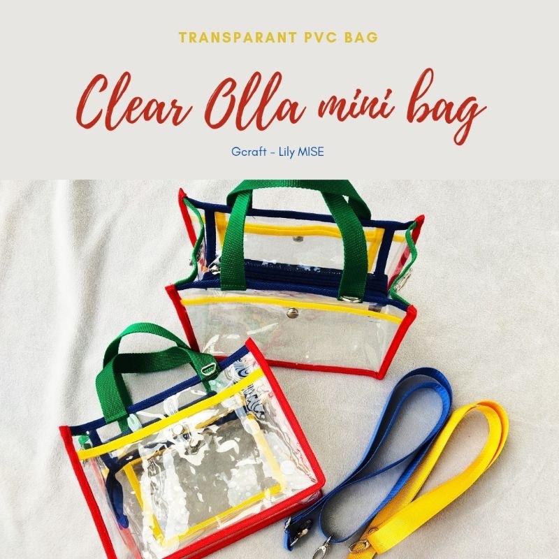 clear mini olla bag - tas pvc transparan - tas mini transparan - tas mini pvc - tas konser