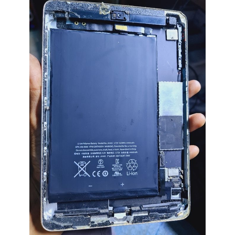 iPad Mini Wifi A1432 16GB Hidup Normal Unit Minus LCD