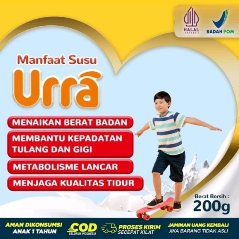 

3 Box URRA Susu Kambing Saneen Untuk Penambah Berat Badan & Tinggi Badan Anak