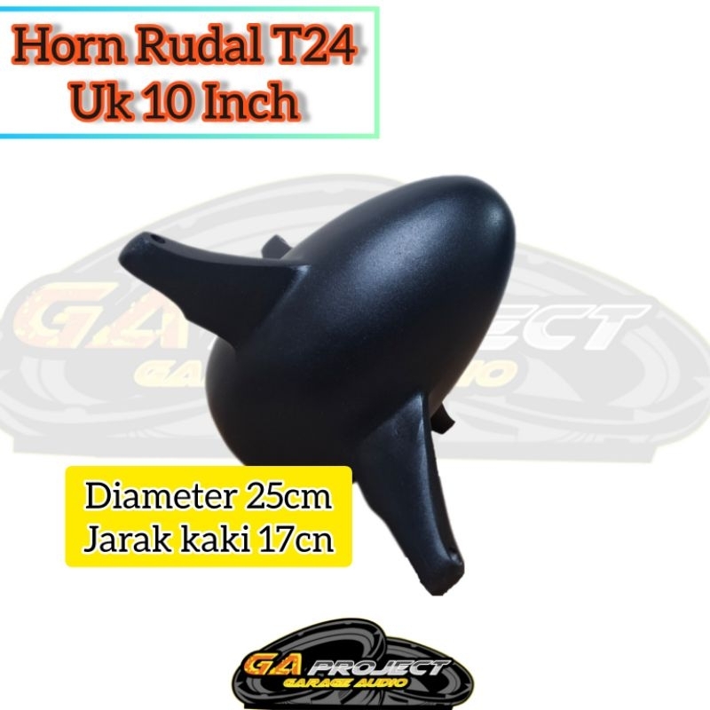 Horn Tweeter Rudal/Phaseplug Box line array T24/cides buat speaker 10 Inch Cor Aluminium WARNA HITAM