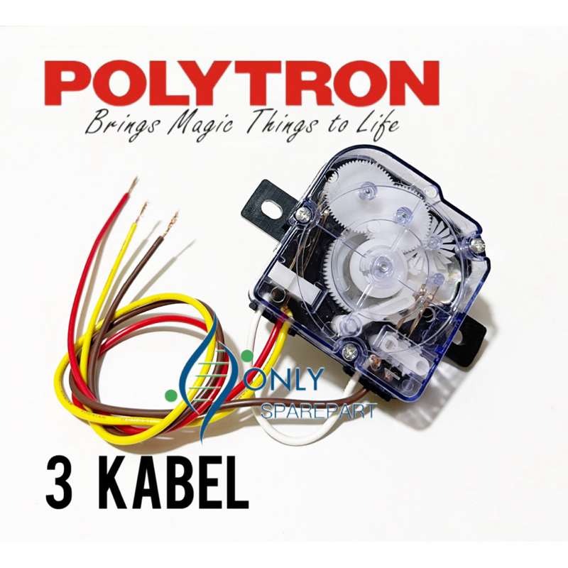 TIMER WASH MESIN CUCI POLYTRON 3 KABEL - TIMER MESIN CUCI POLYTRON 2 TABUNG