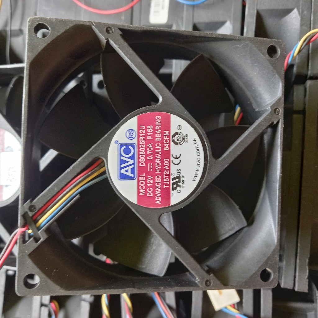 KIPAS 8cm 9cm 12V AVC  Mines Cuil / Retak / kabel Pendek Putaran NORMAL 100%  DC12V