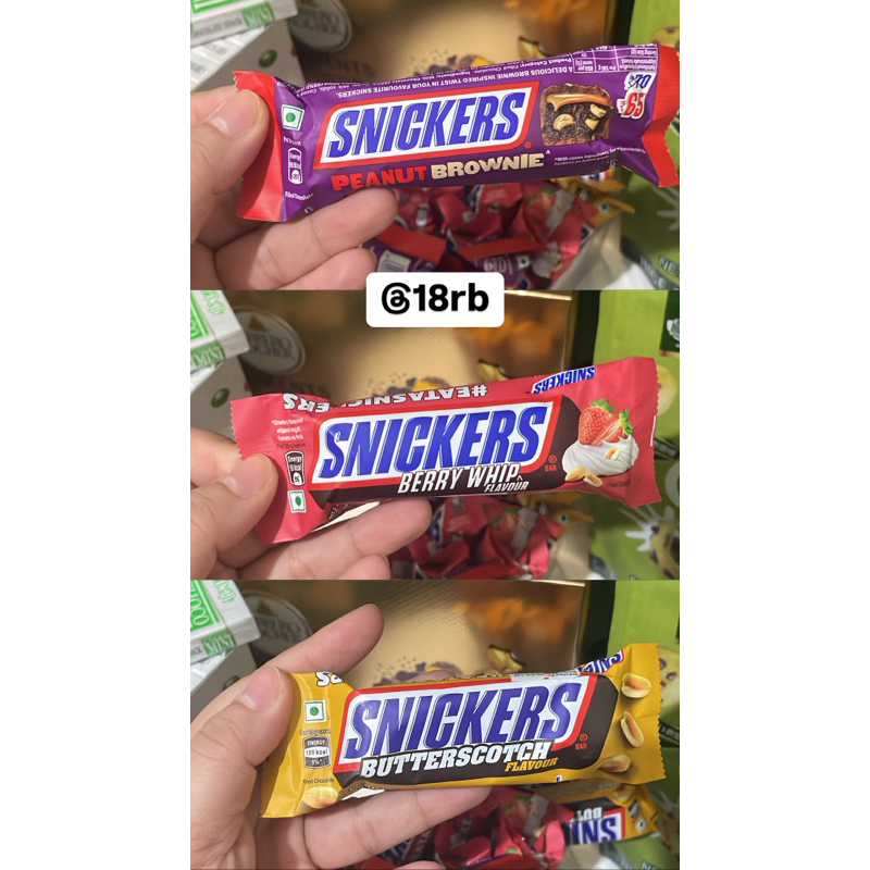 

Snickers Bar Butterscotch / Brownie / Strawberry Whip