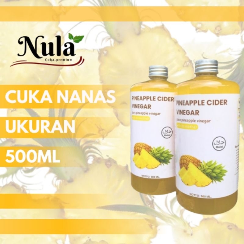 

Cuka nanas 500ml- with the mother -100% murni cuka nanas -pineapple cider VINEGAR
