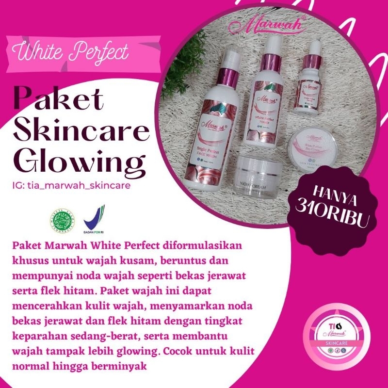 Marwah Skincare Paket White Perfect