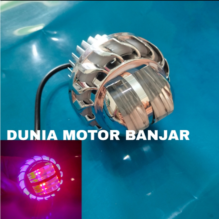 BJM Lampu Utama Projie Daymaker 2 Lensa mini jauh dekat 2.5inch Putih Kuning