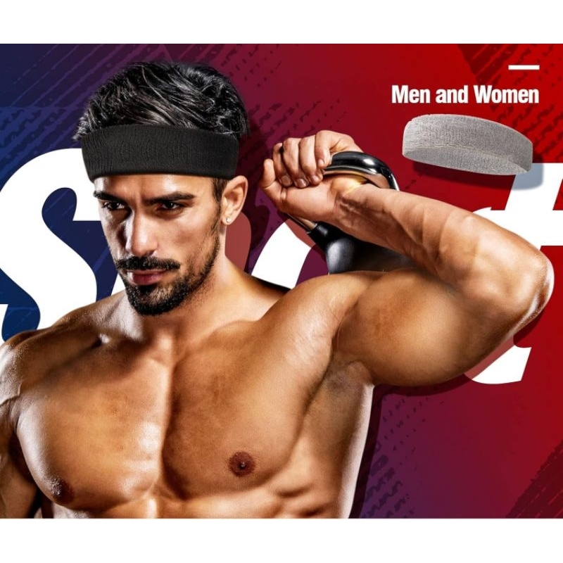 Headband Head Band Hairband Ikat Kepala Ikat Rambut Pria Wanita