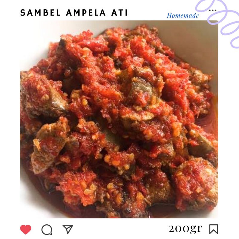 

SAMBAL AMPELA ATI AYAM || SAMBAL PEDAS || PEDAS NAMPOL || 200gr || HOME MADE || PEDAS GURIH
