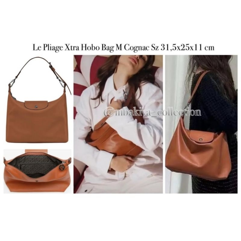 Le Pliage Xtra Hobo Bag M Cognac