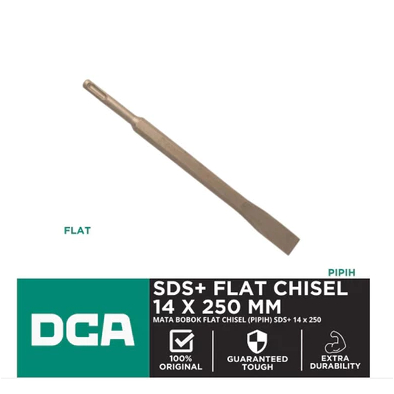 CHISEL FLAT 14 X 250mm DCA/ BETEL FLAT 14 X 250mm / CHISEL SDS PLUS FLAT 14 X 250mm CHISEL BETEL PAP