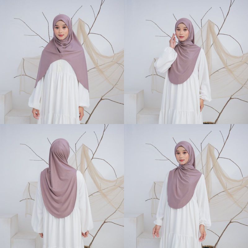 kayla shawl hijab instan oval syari bahan kaos rayon