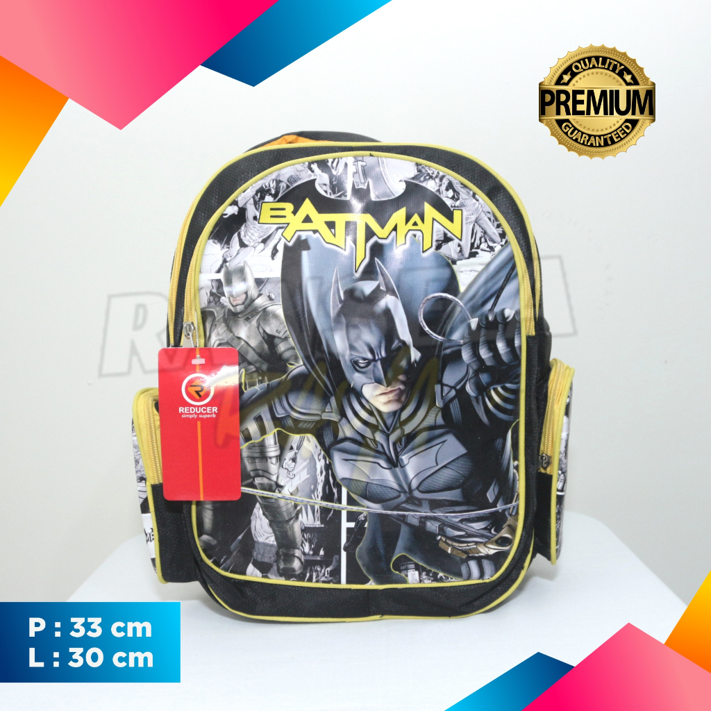 Tas Anak Laki Laki | Batman Kuning | Bahan Frada