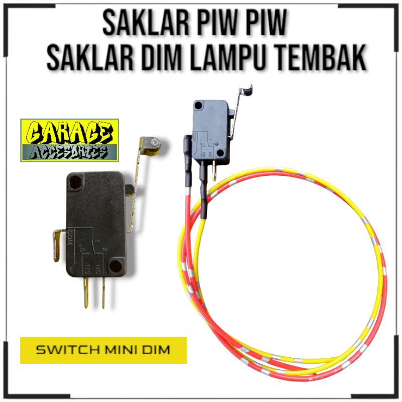 Saklar Tembak Piw Piw | Saklar dim mini cocok untuk lampu tembak/d2laser