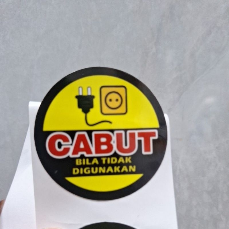 

Stiker Cutting Bulat Cabut Listrik Jika Tidak Digunakan, stiker Hemat Listrik