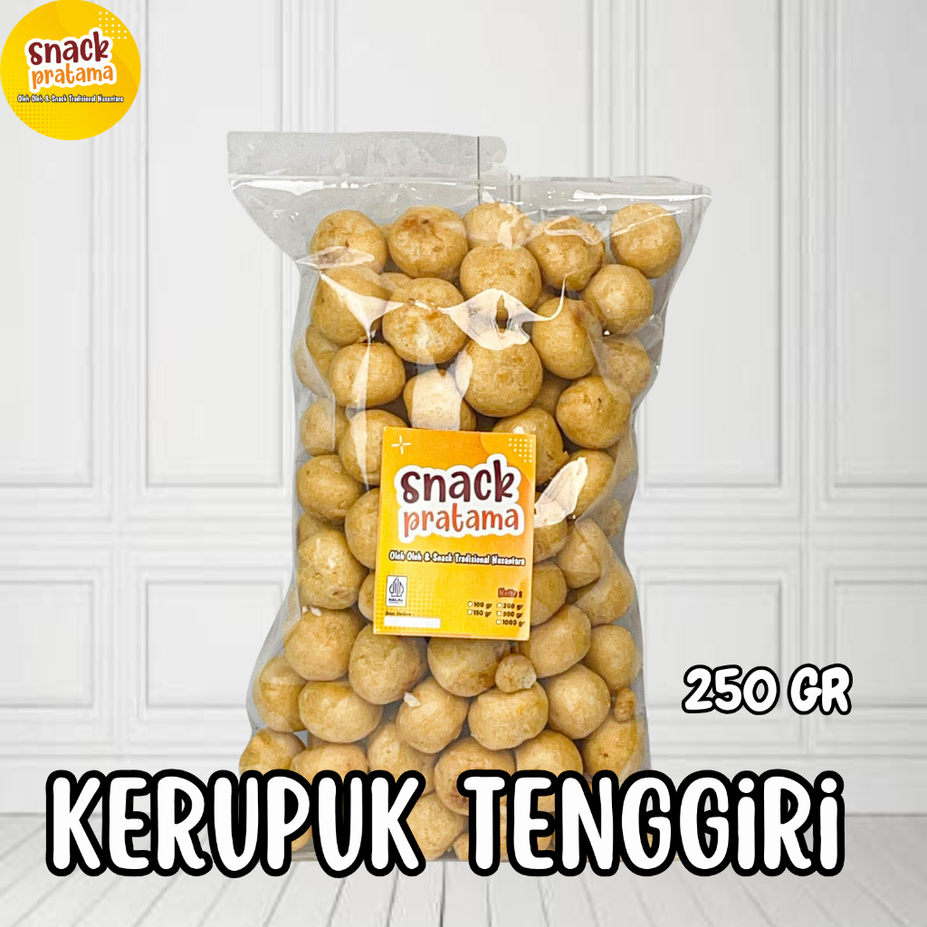 

Kerupuk Tengiri Kemasan 250 Gram Kerupuk Ikan Tengiri