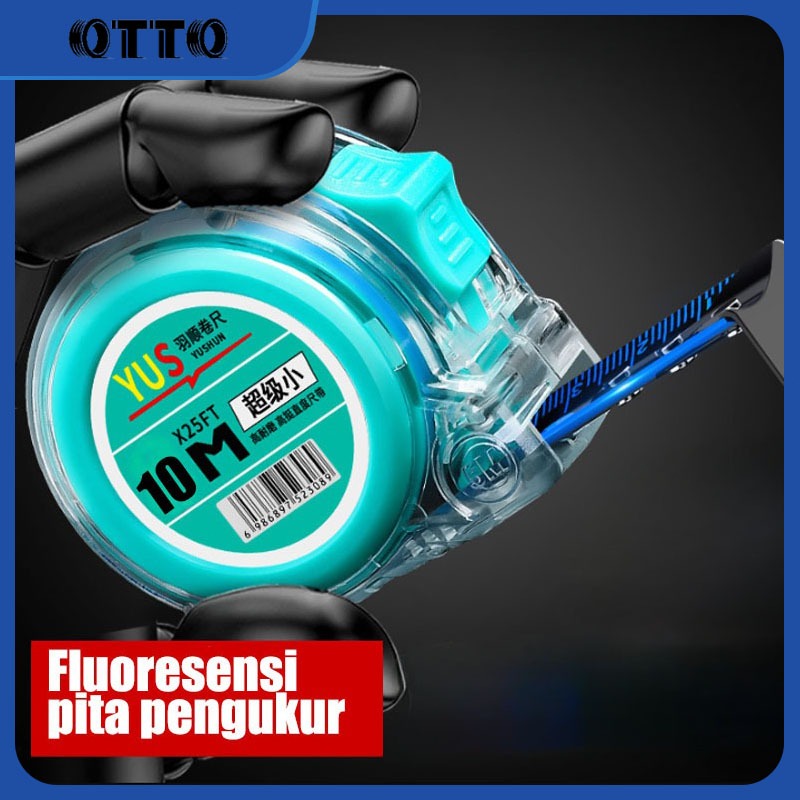 

Fluoresensi Transparan Penggaris Alat Ukur Satuan Pengukuran Yang 10M Akurat Meteran Pita Pengukur
