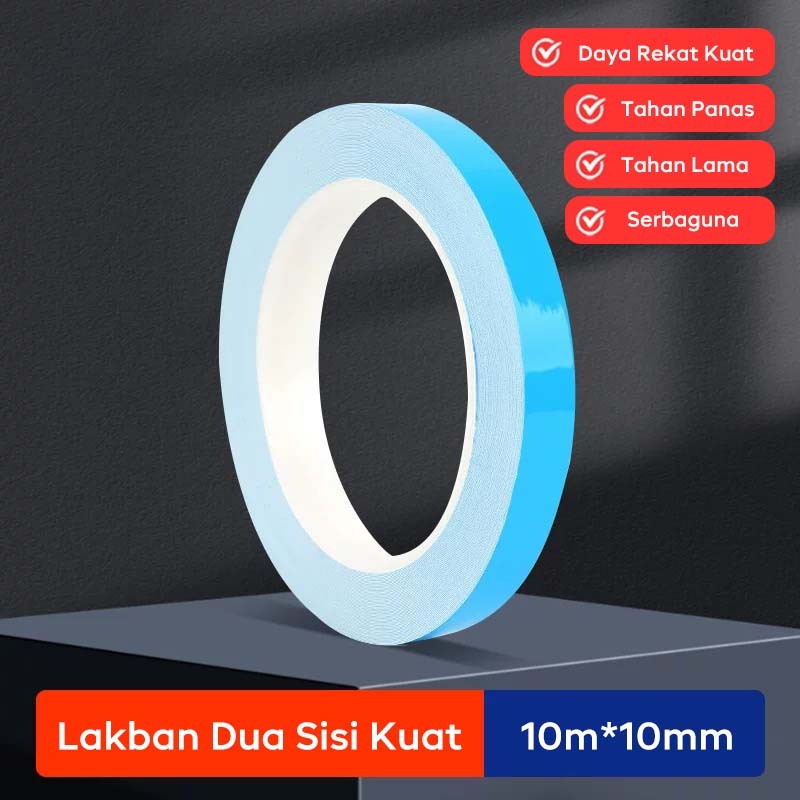 10M Double Tape Kuat / Pita Perekat Dua Sisi Kuat– Perekat Super untuk Dinding & Dekorasi