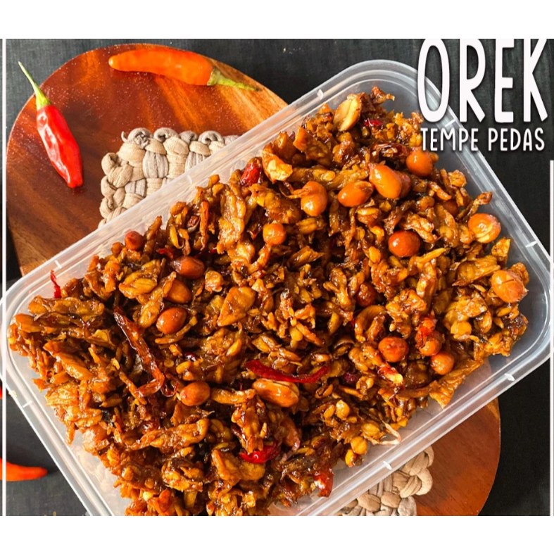 

Orek Tempe / Tempe Orek Pedas Manis Selera Padang Fresh Tanpa Bahan Pengawet Kemasan 100 gram