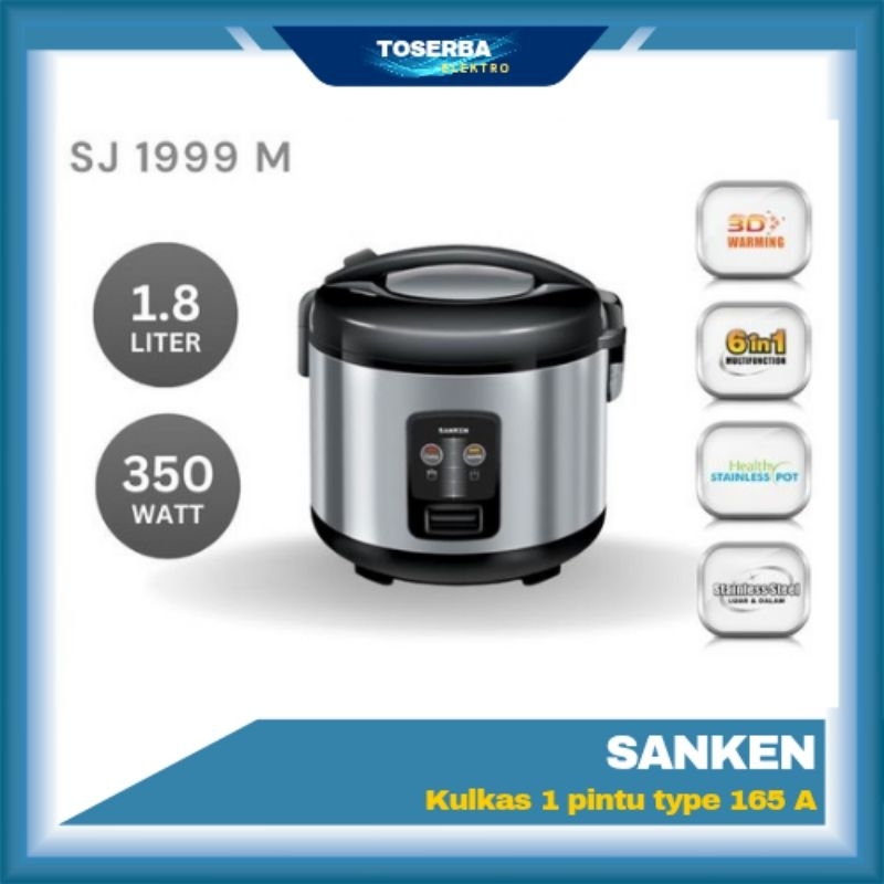 SANKEN Rice Cooker 1.8 Liter SJ-1999M