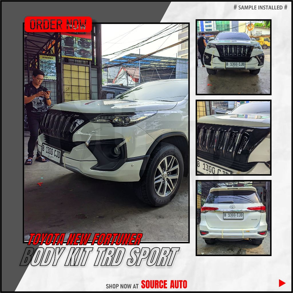 BODYKIT TRD SPORTIVO - BODY KIT NEW FORTUNER 2016 - 2020