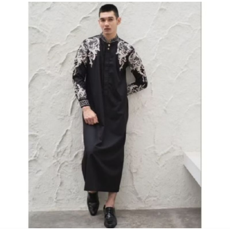 Gamis Bordir Pria NUC.ID Amin 01 (Hitam)