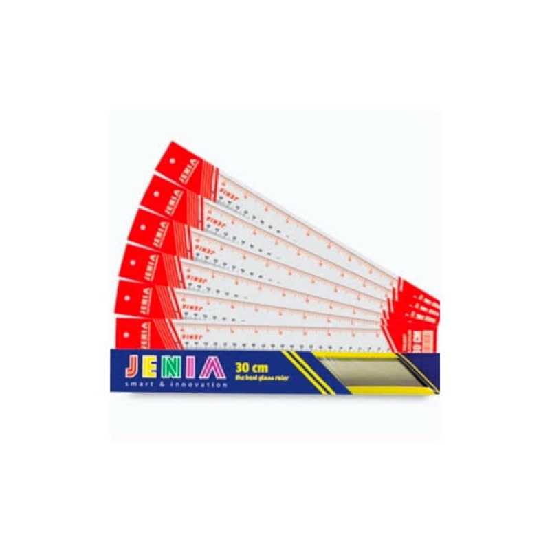 

[ ECER ] Penggaris Plastik JENIA 30cm / RULER PLASTIC 30Cm