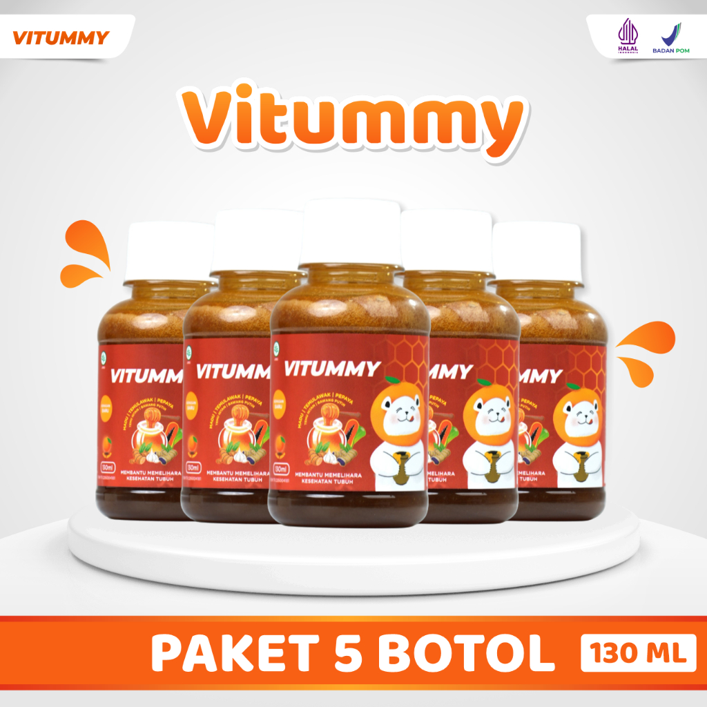 Vitummy -  Madu Paket 5 Botol 130ml