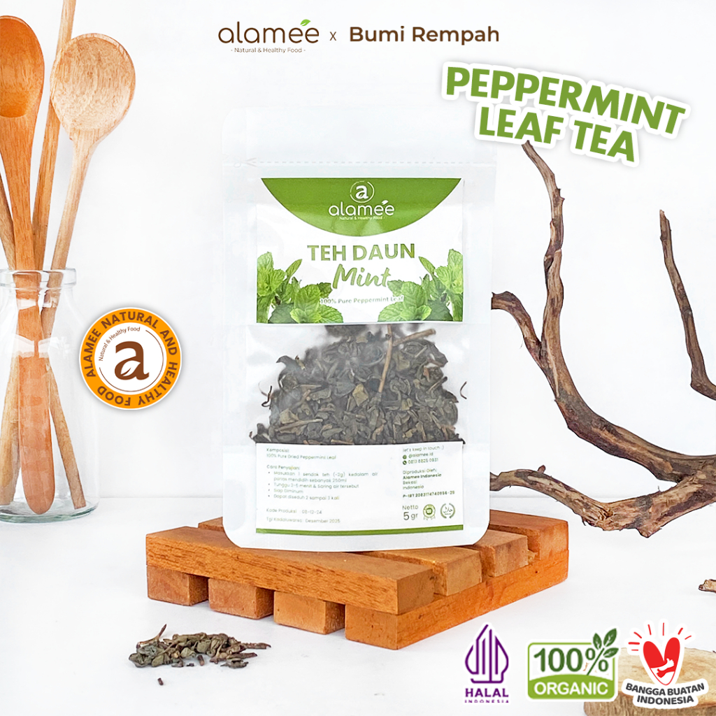 

ALAMEE Peppermint Tea Teh Daun Mint Organik Pappermint Papermint Kering Dried 5 gr